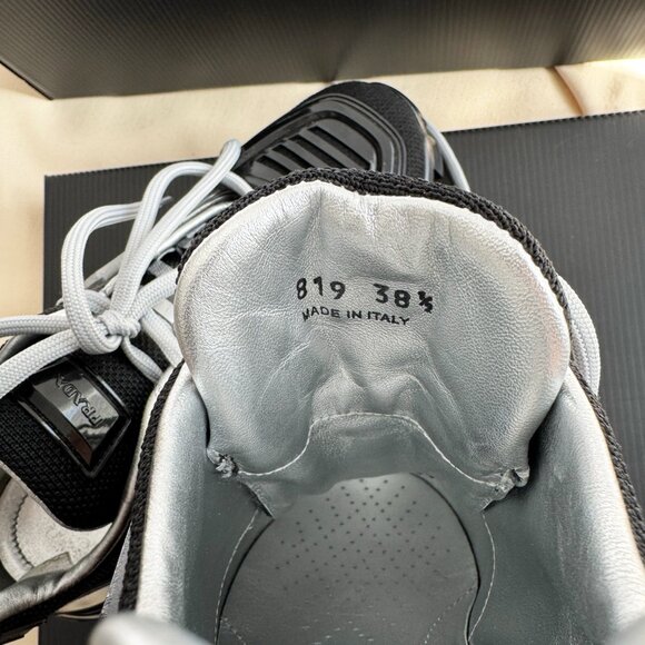 Prada Cloudbust Thunder sneakers in Black/Silver, size 38.5 - Picture 4 of 16